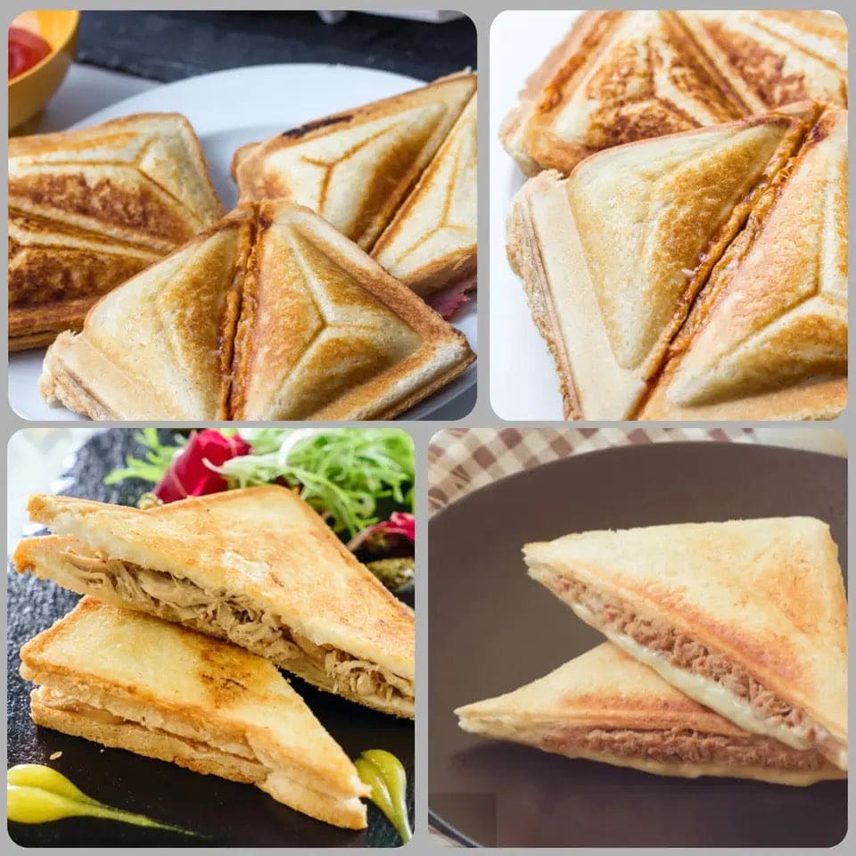 Electric Sandwich Maker, Mini Sandwich Machine, Electric Triangle Sandwich Maker, Portable Sandwich Maker Machine