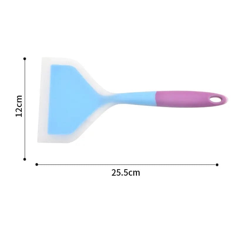 Silicone Spatula Scrapper, Cooking Utensils Beef Meat Egg Kitchen Scraper, Shovel Non Stick Spatula, Wide Pizza Cooking Tools, Non Stick Food Turner Lifters, Food Grade Silicone Cooking Spatula