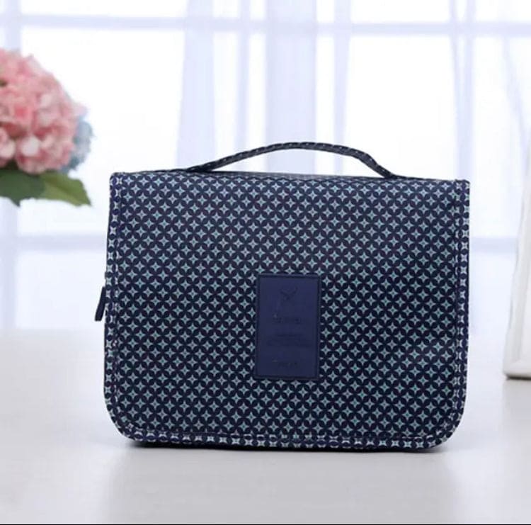 Flower Print Design Women's Portable Summer Cosmetic Bag Makeup Bag