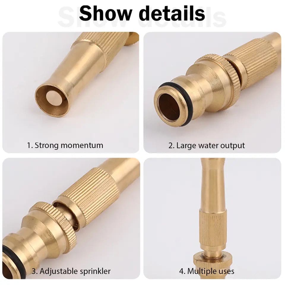 Spray Nozzle Water Gun, High Pressure Direct Spray Sprinkler Quick Connector, Adjustable Pressure Washer, Washing Tap Connector, Jet Water Gun, Garden Water Spray Nozzle