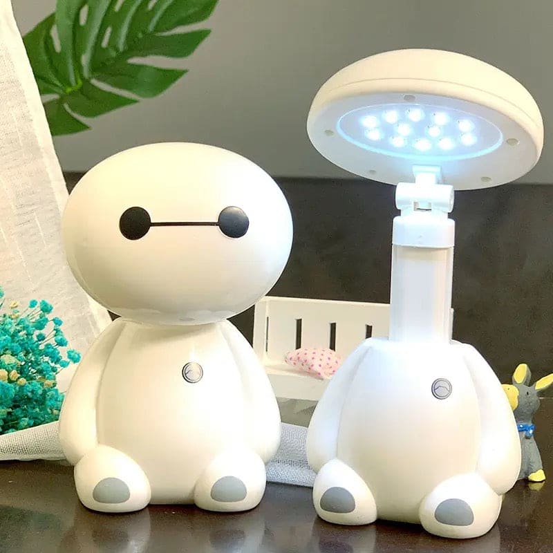 Baymax Desk Lamp, Desktop Study Light Table Lamp, Rechargeable Learning Table Lamp, Children Creative Folding Night Light, Eye Protection Saving Energy Desk Lamp, Cute Cartoon Desk Lamp, Multifunctional Emergency Light