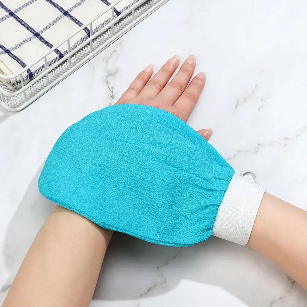 Exfoliating Bath Glove, Double Sided Scrubbing Brush, Women Scrubbing Towel, Dead Skin Removal Glove, Exfoliating Body Scrubber for Shower Bath, Skin Mitts Body Scrub Glove, Dual Sided Hammam Scrub, Exfoliating Gloves For Bath And Body Care