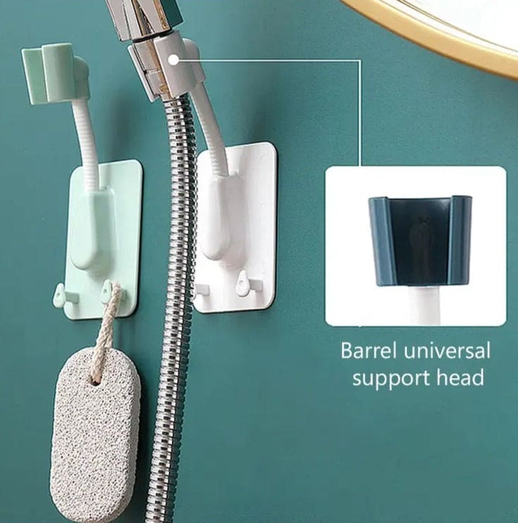 360° Shower Head Holder, Adjustable Shower Head Bracket, Universal Bathroom Shower Head Holder, Knob Suction Cup Shower Head Holder, Bathroom Sprinkler Head Rack, Self-adhesive Wall Mounted Shower Bracket, Wall Mount Hooks Stand Shower Bracket