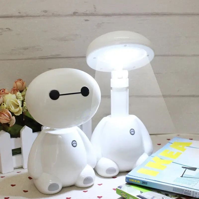 Baymax Desk Lamp, Desktop Study Light Table Lamp, Rechargeable Learning Table Lamp, Children Creative Folding Night Light, Eye Protection Saving Energy Desk Lamp, Cute Cartoon Desk Lamp, Multifunctional Emergency Light