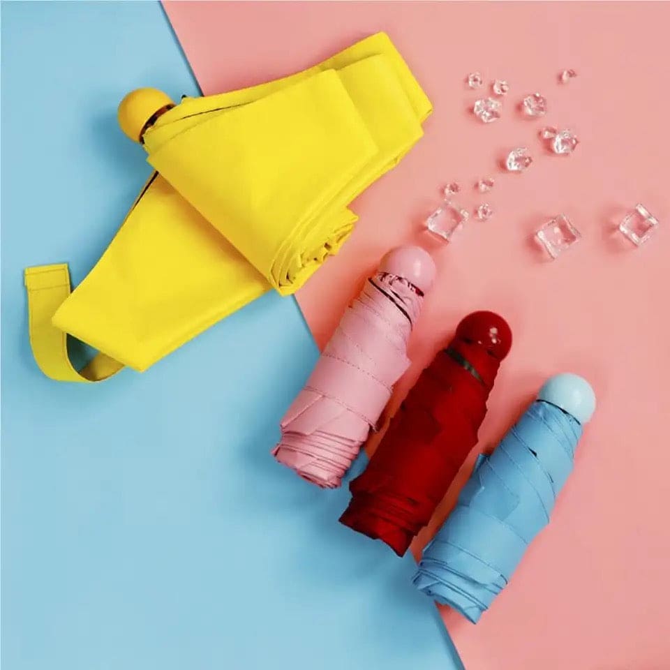 Mini Capsules Folding Umberalla, Small Capsule Pocket Umbrella, Mini Rainy Umbrella, Capsule Sunshade Umbrella, Folding Travel Umbrella, Manual Pocket Umbrella, Portable Windproof Folding With Storage Box Capsule Case