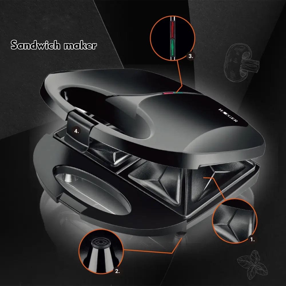 Electric Sandwich Maker, Mini Sandwich Machine, Electric Triangle Sandwich Maker, Portable Sandwich Maker Machine
