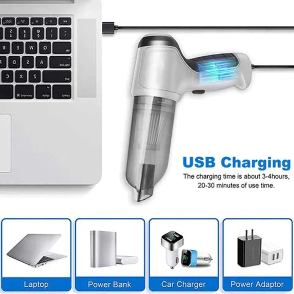 3 In 1 Wireless Vacuum Cleaner, 9000Pa Handheld Car Vaccum Cleaner, Dust Blowing and Sucking Machine, Multifunction Wireless Charging Vacuum Cleaner, Electronic Dust Collector Cleaner for Home Sofa, Suction Vacuum Cleaner for Car Home