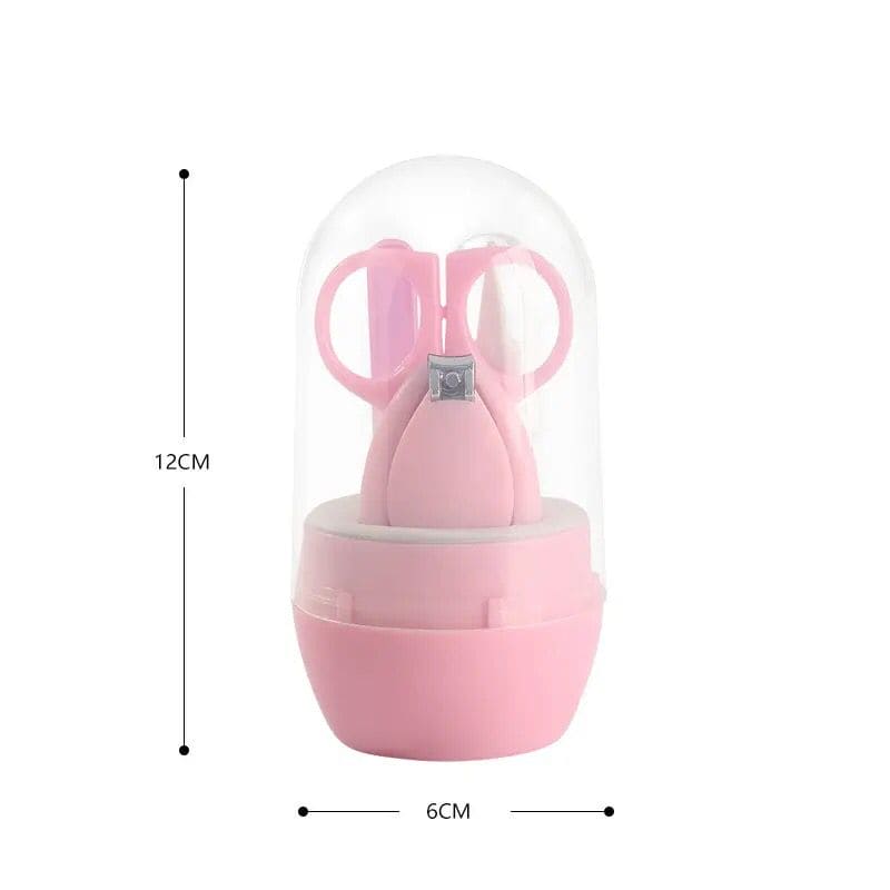 Capsule Baby Manicure Kit, Newborn Baby Nail Scissor, Baby Nail Care Tool Set, Portable Nail Clipper Trimmer With Box, Baby Mini Gromming Kit, Newborn Nail Shell Shear Manicure Kit, Baby Boy Girl Hand Foot Nail Filer Kit