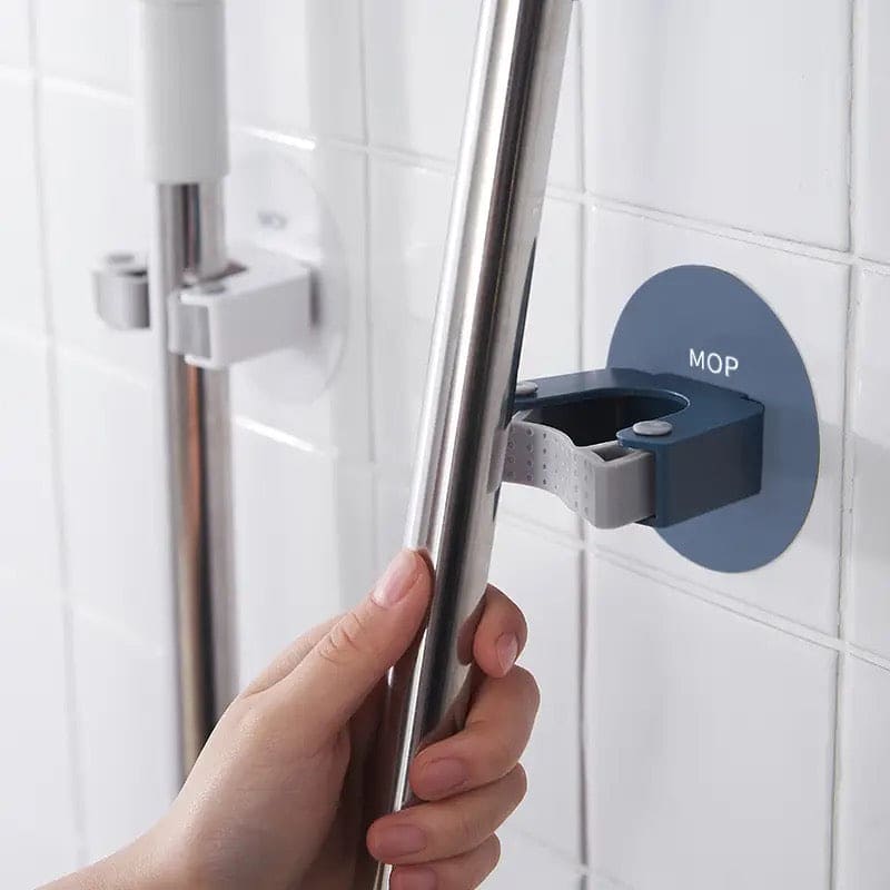 Seamless Mop Hook, Wall Mounted Storage Mop Organizer, Home Storage Rack, Suction Hanging Pipe Traceless Hooks, Broom Hanging Pipe Hook Clip