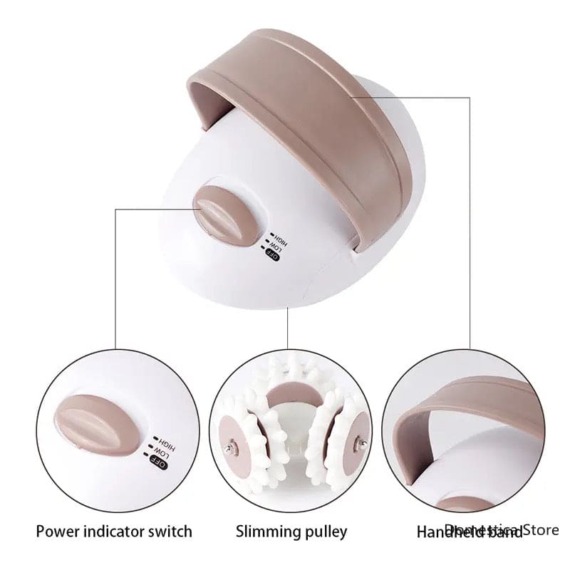 3D Body Slimmer, Electric Drum Body Slimming Massager, Anti Cellulite Massage Device, Hand Roller Cellulite Massager, Mini Fat Burn Massage Machine, Mini Handheld Massager Roller, Facial Massage Tool Beauty Device, Portable Muscles Relaxer Device