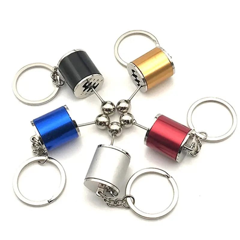 Car Gear Box Keychain, Manual Transmission Lever Metal Keychain, Car Refitting Metal Pendant Keychain, Gear Knob Modification Keychain, Gear Shift Shifter Keychain