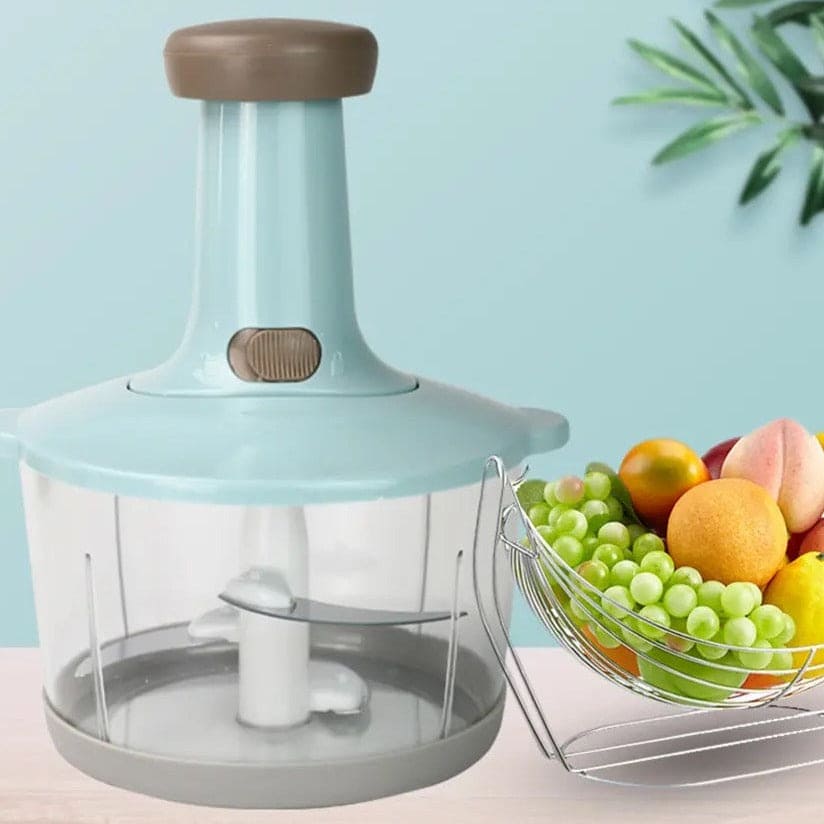 Hand Press Chopper With Handle, Manual Multifunctional Mincer, Mini Food Processor, Manual Vegetable Fruit Cutter Potato Meat Chopper Mixer,  Food Grinder Cooking Tools, Express Hand Held Chopper