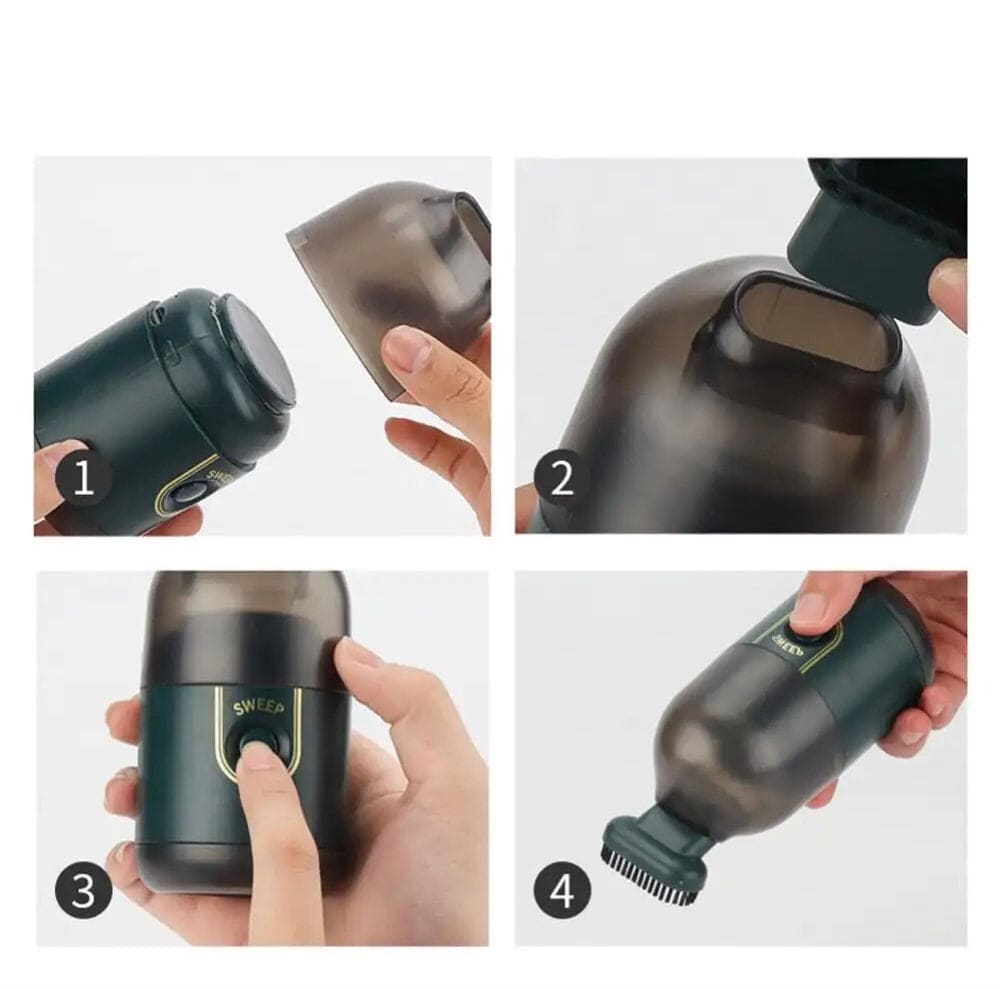 Capsule Vacuum Cleaner, Wireless Mini Vacuum Cleaner, Handheld Dust Catcher, Car Interior Desktop Dust Cleaning Tool, Portable Car Vacuum Cleaner, Multipurpose Mini Vacuum Cleaner