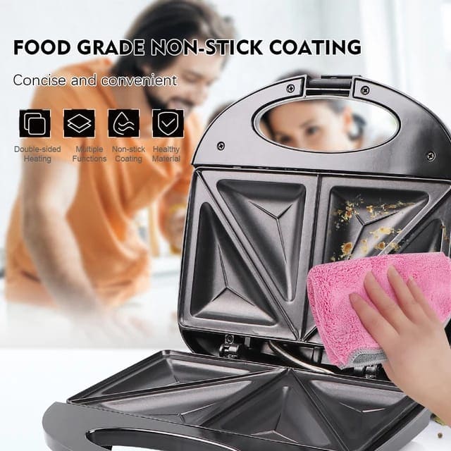 Electric Sandwich Maker, Mini Sandwich Machine, Electric Triangle Sandwich Maker, Portable Sandwich Maker Machine