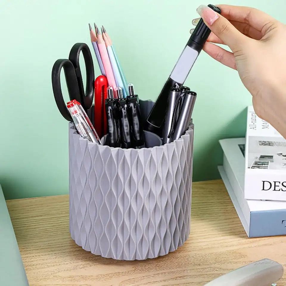 Multifunction 360° Rotating Pen Holder Pencil Makeup Brush Bucket