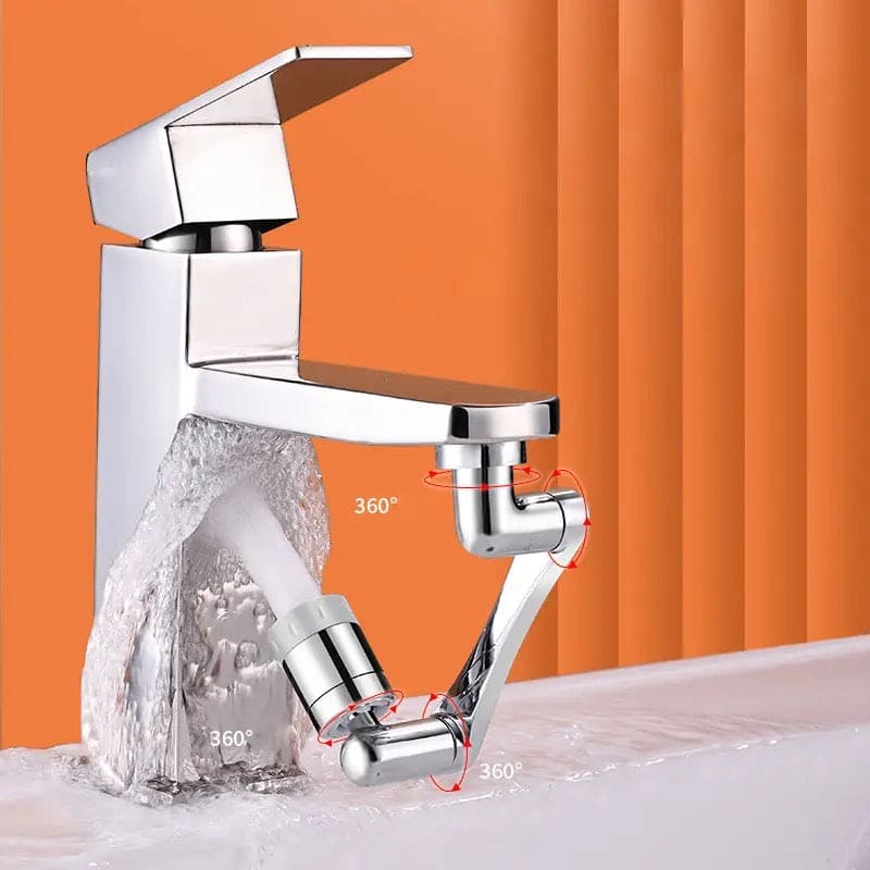 360 Robotic Arm Faucet Sprayer, Universal Rotation Faucet Sprayer, Faucets Aerator Bubbler Nozzle, Sink Face Wash Attachment, Aerator Bathroom Kitchen Sink Faucet Sprayer, Multifunctional Extension Faucet Aerator for Bathroom Kitchen Sink