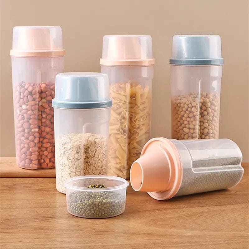 Multipurpose Sealing Canisters, Washing Powder Container, Convenient Grain Snacks Storage Jar, Transparent Grain Cereal Storage Jar, Anti-slip Candies Food Canisters, Airtight Food Canister, Home Food Storage Rice Bucket