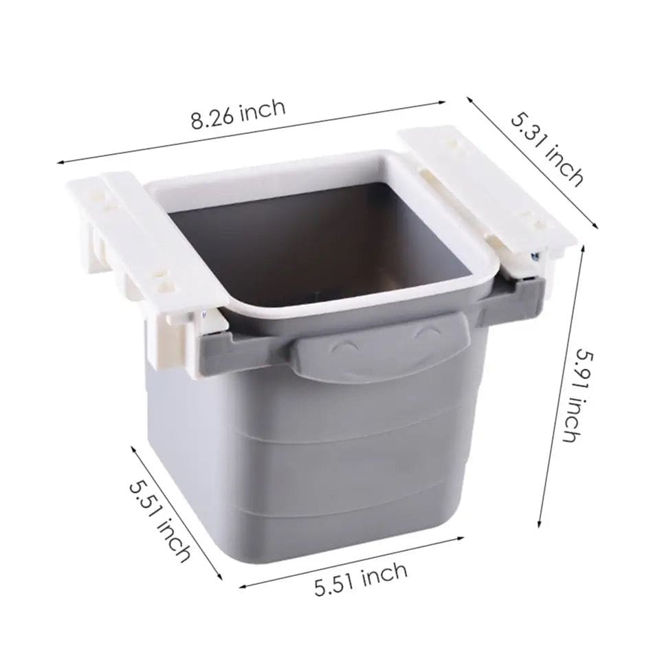 Hidden Drawer Trash Can, Under Desk Trash Can, Lifted Storage Bucket, Concealed Drawer Trash Bin, Portable Waste Bin, Under Table Hanging Garbage Trash Can, Under Cabinet Hanger Rack, Space Saving Garbage Bucket, Household Multipurpose Trash Can