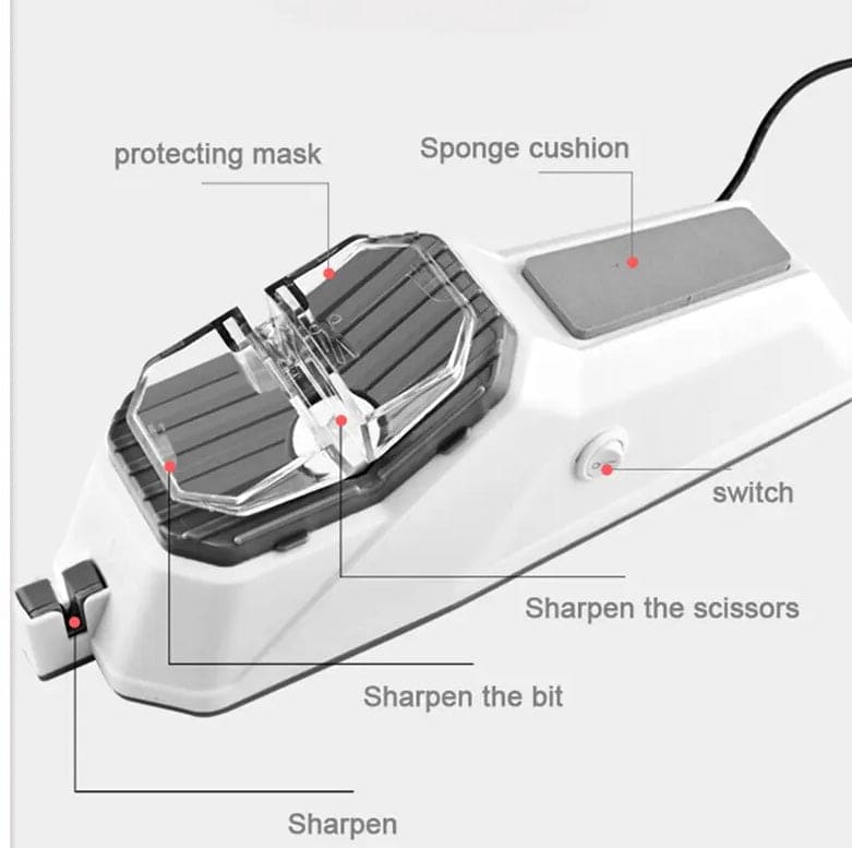 Electric Knife Sharpner, Multi Tool Knives Sharpening Machine, Professional Knives Sharpener Sharpening Stones, Knives Scissor Tool Diamond Sharpener For Kitchen, Adjustable Kitchen Knives Sharpener, Kitchen Cutter Sharpener