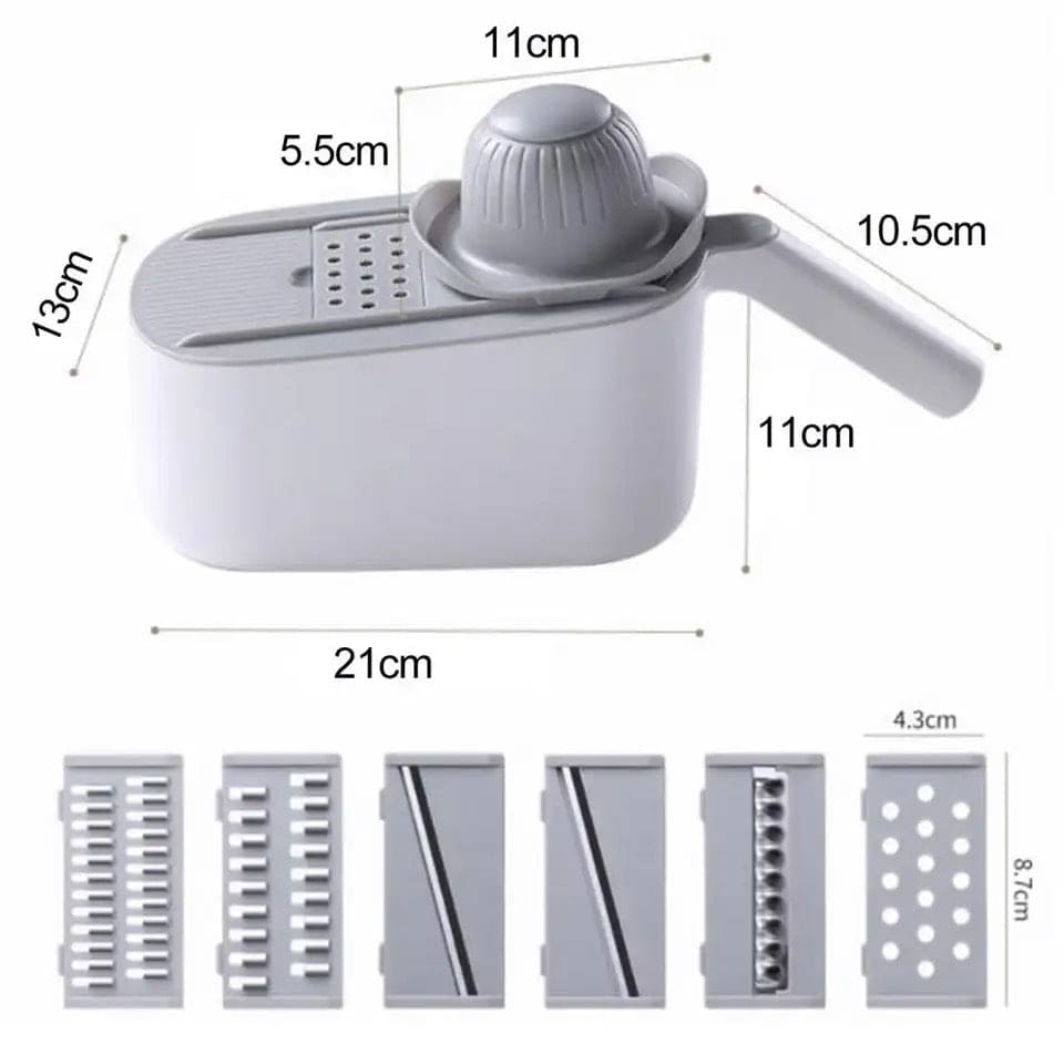 Artifact Vegetable Cutting Shredder, Household Multifunction Slicer Grater, Double Draining Hand Guard Design Fruit Peeler, Professional Grater With Adjustable Blades, Manual Vegetable Cutter, Kitchen Salad Food Chopper With Container And Drain Basket