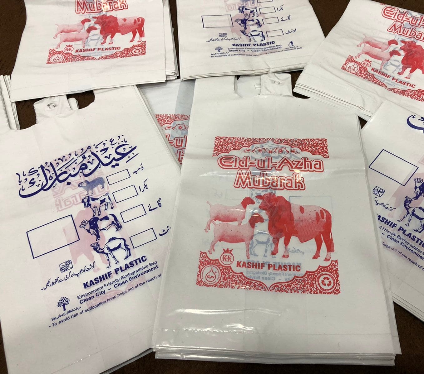 Bakra Eid Meat Bags, Disposable Shoppers, Meat Plastic Bags