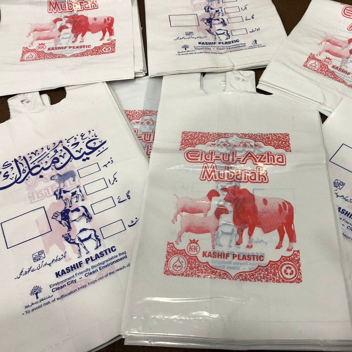 Bakra Eid Meat Bags, Disposable Shoppers, Meat Plastic Bags