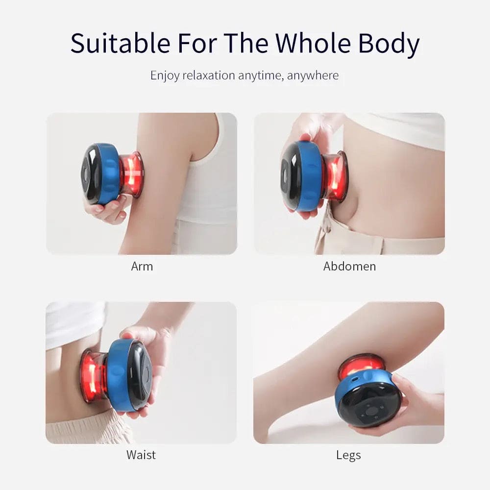 Electric Cupping Massager, Anti Cellulite Wireless Massager, 3 In 1 Electric Handheld Dynamic Suction Massager, Electric Anti Cellulite Suction Cup, Vacuum Cupping Massager, Guasha Scraping Fat Burner Device