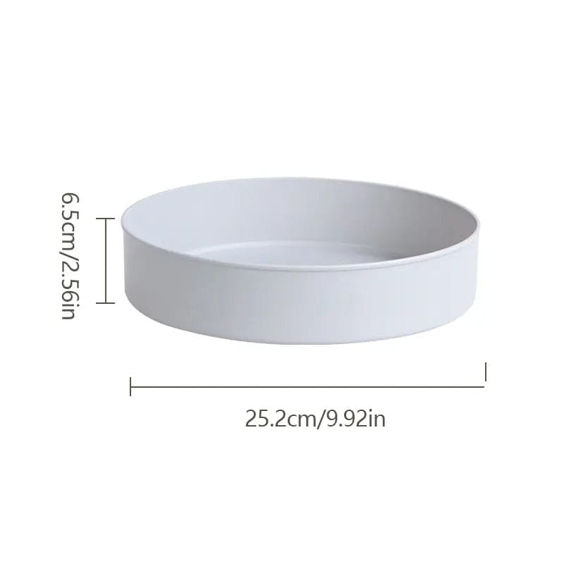 Rotating Cabinet Organizer, Kitchen Bathroom Cosmetic Turntable Storage Tray, Non Slip Spice Round Rack Plate, Rotatable Condiment Rack, Multifunctional Antiskid Rotary Storage Box, Non Slip Snack Dried Storage Plate