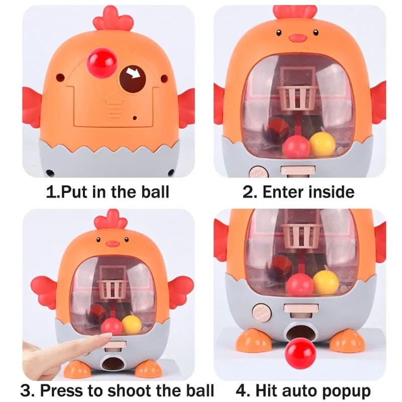 Ball Shooting Machine, Mini Finger Ball Shooting Machine, Finger Basket Ball Shooting Game For Kids, Interactive Table Game Educational Toy, Handheld Finger Ball Reduce Pressure Player Kids Toy