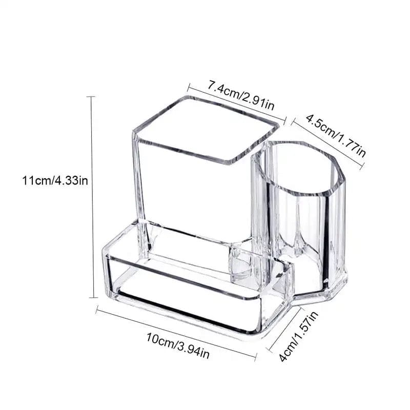 Transparent Makeup Brush Bucket, Acrylic Cosmetics Manager Jewelry Storage Box, Desktop Lipstick Makeup Brush Holder, Lipstick Nail Polish Display Holder Organizer