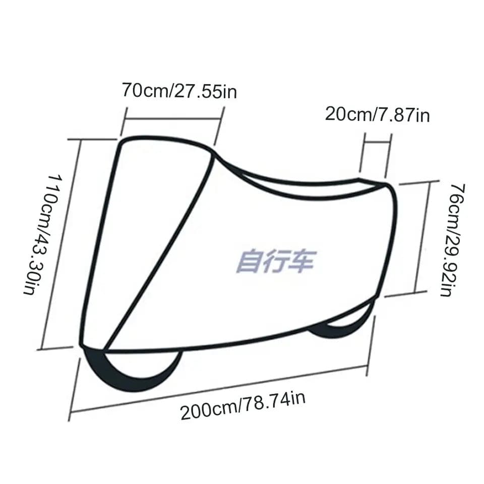 Waterproof Bike Cover, Universal Motorcycle Bike Top Cover, Anti Scratch Full Bike Cover, Bike Parking Cover