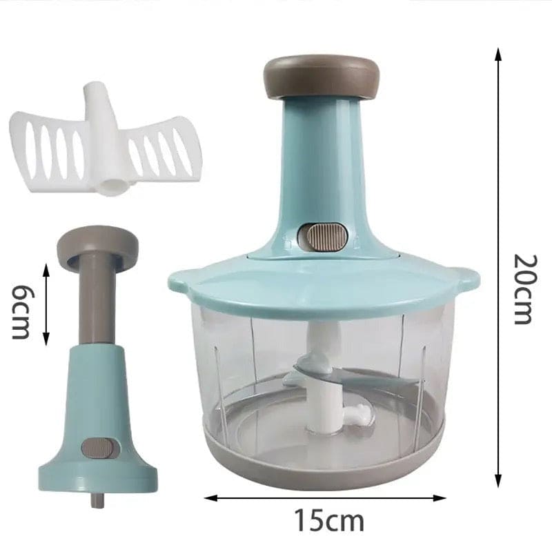 Hand Press Chopper With Handle, Manual Multifunctional Mincer, Mini Food Processor, Manual Vegetable Fruit Cutter Potato Meat Chopper Mixer,  Food Grinder Cooking Tools, Express Hand Held Chopper