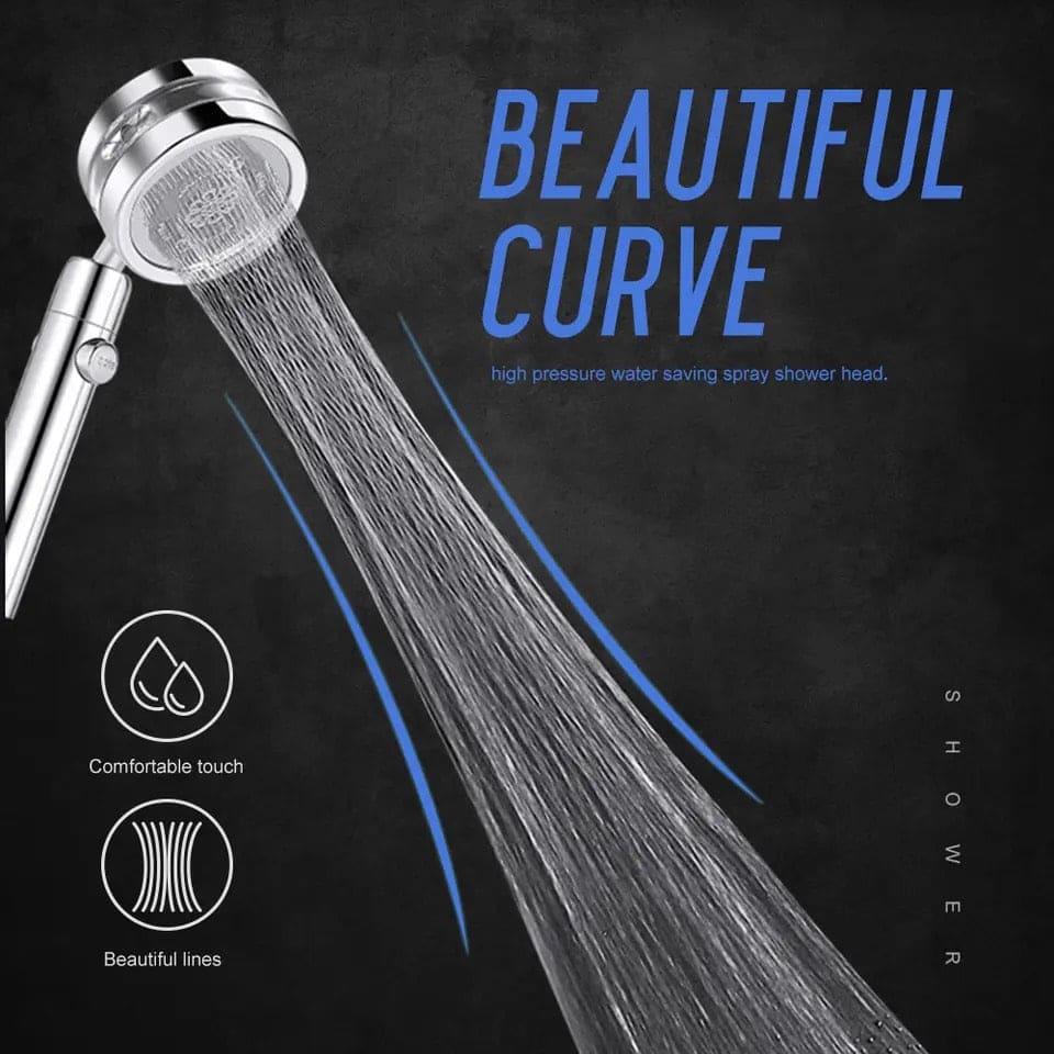 Propeller Shower Head, Bathroom Turbo Fan Shower, Adjustable Handheld Shower Head, 360°Turbo Fan Shower With Filters, Vortex Shower Head, Hydro Jet Shower Head, Fan Shower Head, Propeller Driven Handheld Shower Head with Filter