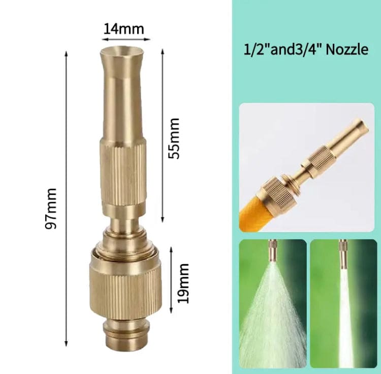 Spray Nozzle Water Gun, High Pressure Direct Spray Sprinkler Quick Connector, Adjustable Pressure Washer, Washing Tap Connector, Jet Water Gun, Garden Water Spray Nozzle