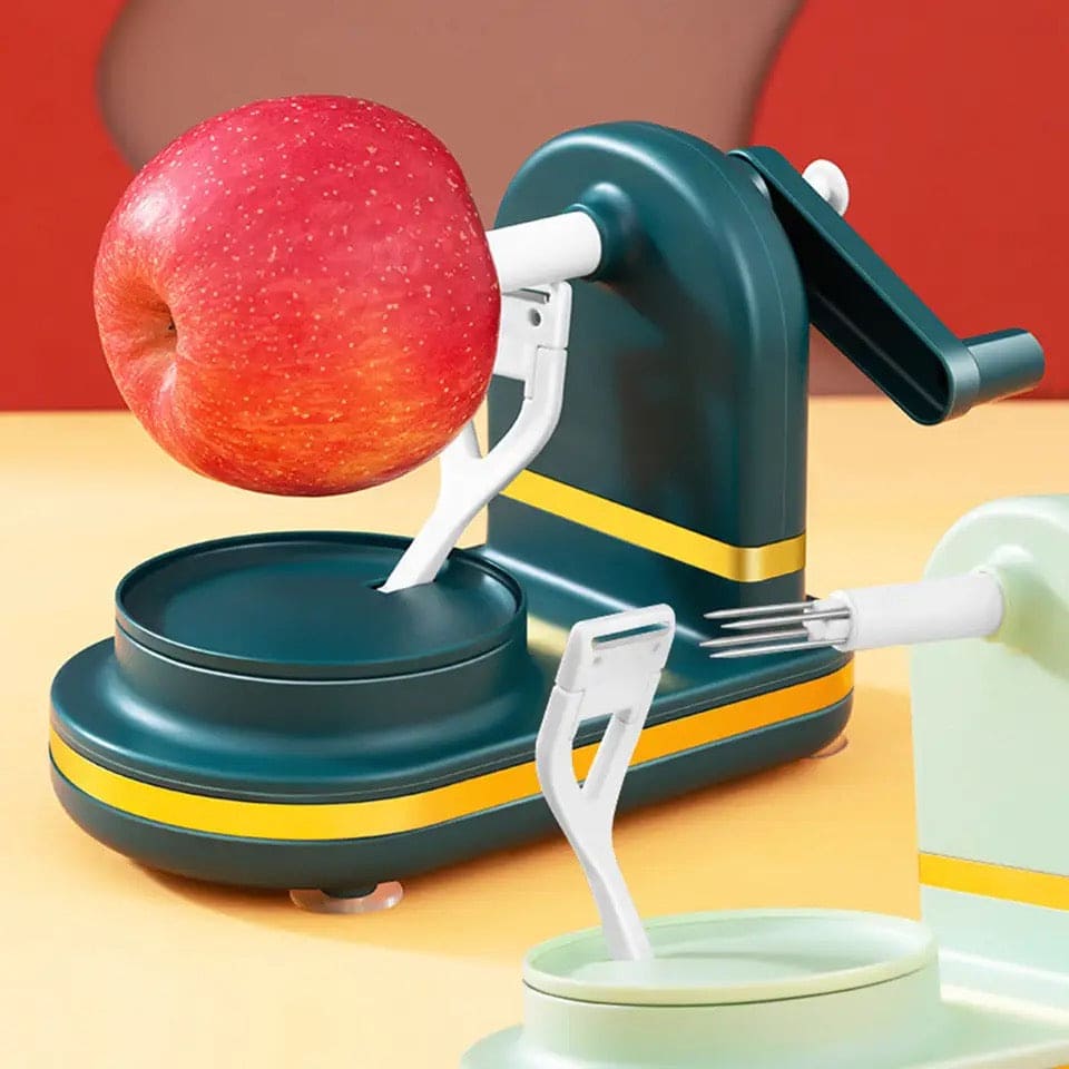 Manual Fruit Peeler, Hand Crank Fruit Peeler, Multifunction Suction Quick Peeler, Kitchen Pear Peeler Cutter Slicer, Fruit Vegetable Peeler, Apple ...