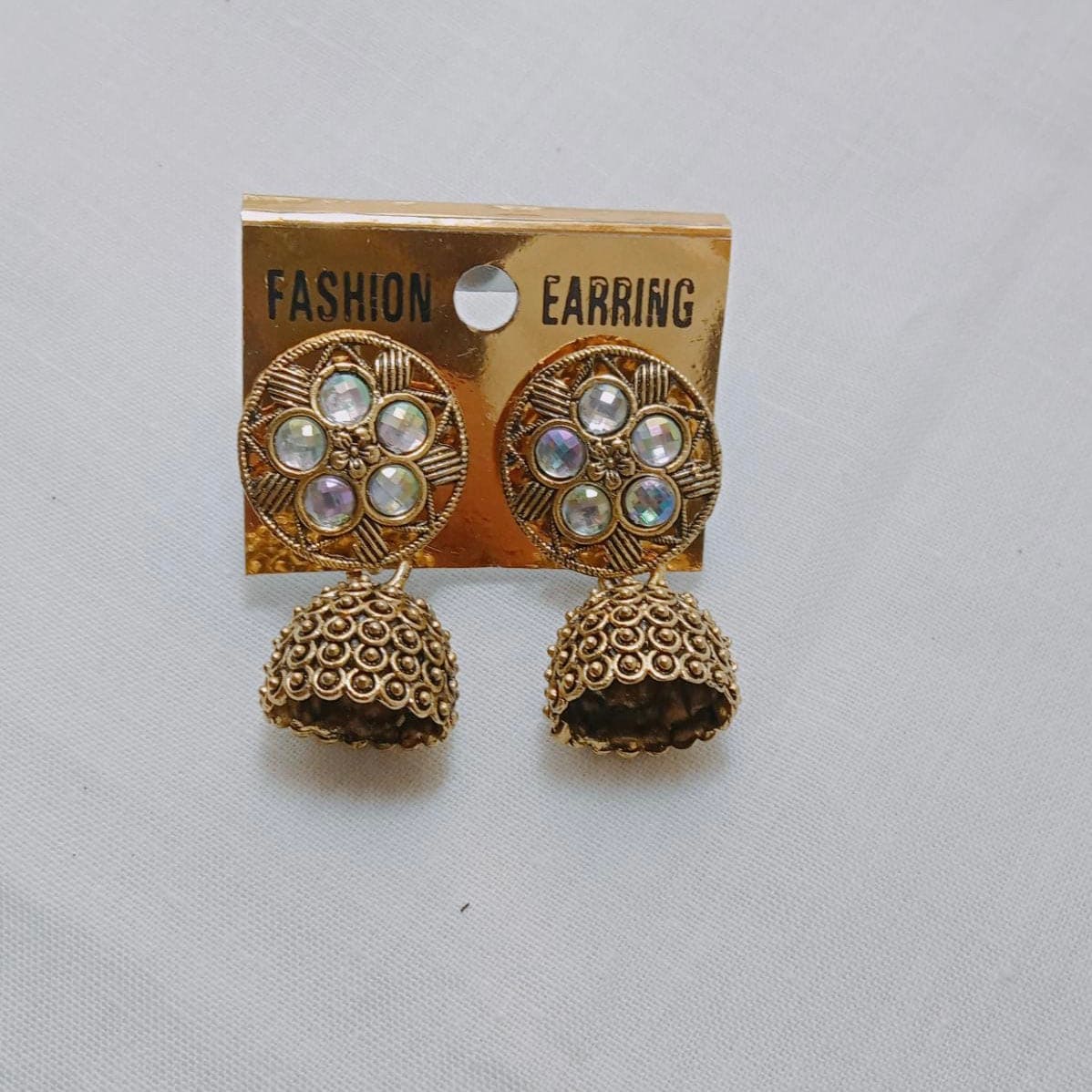 Vintage Bells Dangle Earring, Royal Indian Jhumka, Indian Gypsy Tribal Dangle Earring, Ethnic Metal Drop Earrings