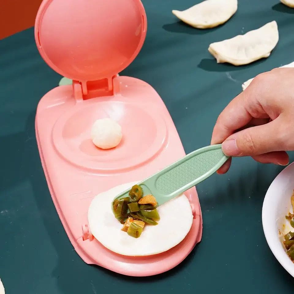 Raddish Dumpling Maker, 2 in 1 Dumpling Maker, Dumpling Moulds Machine, Manual Dough Presser, Dumpling Skin Wrapper Mold, Dough Press Maker, Dumpling Skin Maker Dumpling Mold, Manual Tortilla Maker, Kitchen Dumpling Making Tool