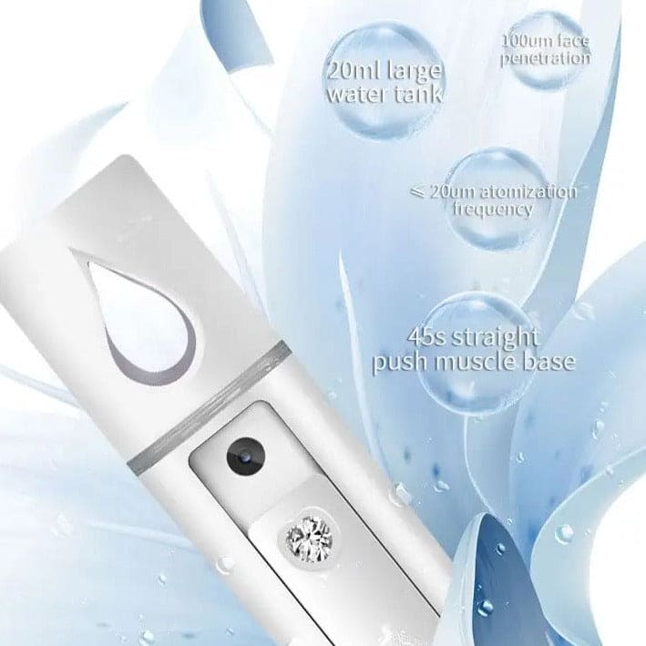 Drop Nano Facial Sprayer, Nebulizer Face Steamer, Facial Face Humidifier, Cool Mist Face Atomizer with Mirror, Handy Atomization Mister Device, Face Care Moisturizing Nebulizer, USB Rechargeable Face Sprayer, Mini Spray Beauty Device