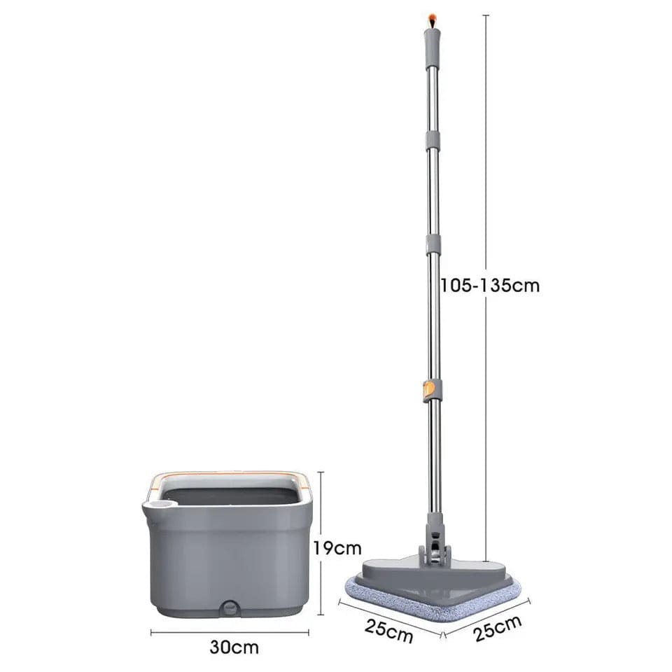 Square Bucket Mop, Double Deck Separation System Spin Mop, Hand Free Lazy Squeeze Mop, Automatic Magic Floor Mop, 360 Degree Rotating Mop, Self Wringing Flat Mop, Wet and Dry Square Mop, Multipurpose Cleaning Mop
