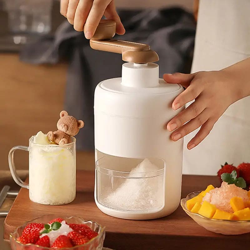 Summer Ice Crusher, Home Manual Ice Crushers Tool, Handheld Snow Manual Crushing Ice Machine, Multifunctional Hand Block Shaved Ice Device, Portable Small Manual Smoothie Ice Maker Kitchen Tools, Portable Snow Cone Machine