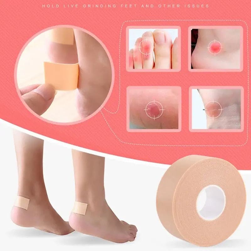 Healing Plaster Tape, Multifunctional Anti Wear Tape, High Heal Feet Pads Sticker, Foam Foot Corn Calluses Toe Finger Protector Tape, Elastic Waterproof Medical Foam Tape, Multifunctional Bandage Adhesive Tape, Skin Care Sticker Heal Grip Tape