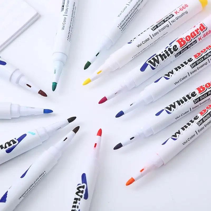 8 Colors Magical Water Painting Pen, Floating Doodle Pens, Kids Drawing Early Education Magic Whiteboard Marker, Floating Water Marker With Spoon, Ceramics Office School Art Marker, Erasable Whiteboard Marker with Spoon