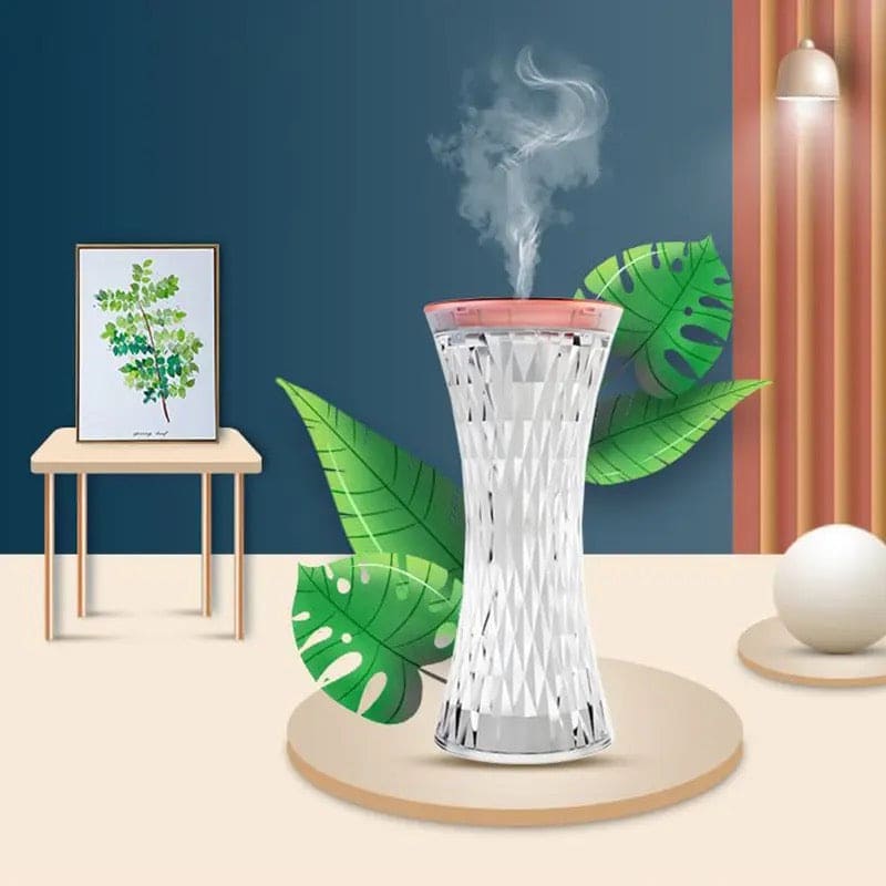 Crystal Lamp Air Humidifier, 2 In 1 Crystal Humidifier, LED Atmosphere Room Decoration Home Lights, USB Air Purifier Aroma Diffuser, Night Lamp Humidifier Decoration, Portable Aroma Oil Diffuser, Home Office Car Air Purifier With Led Night Lights