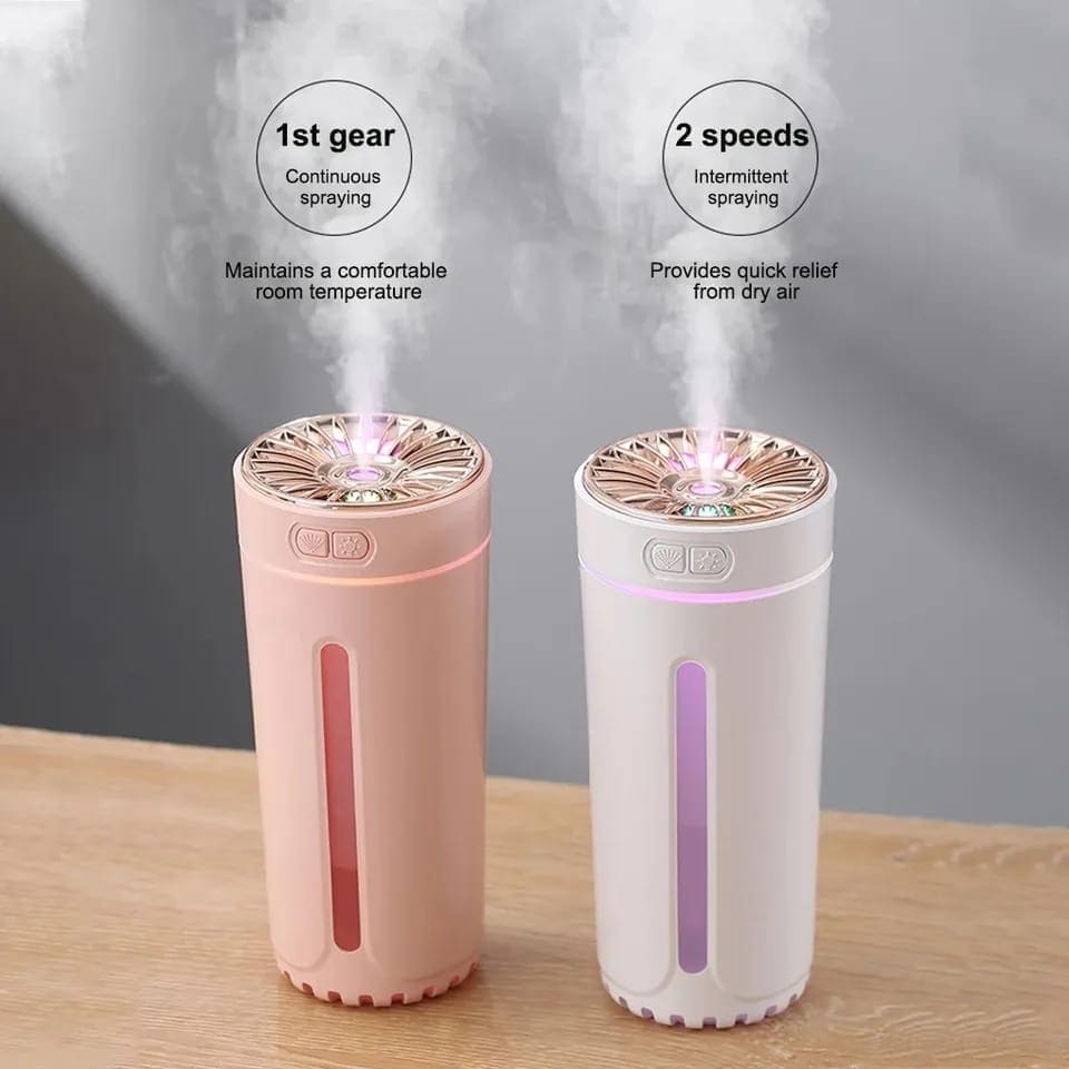 Ultrasonic Air Humidifier, Portable 300ml Wireless Car Air Freshener, Mist Maker Fogger with Light, Home Aroma Diffuser, Portable Essential Oil Diffuser, Mini Aroma Atmosphere Diffuser