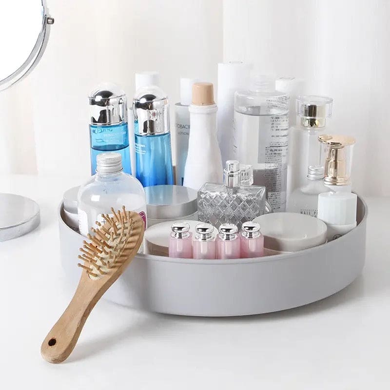 Rotating Cabinet Organizer, Kitchen Bathroom Cosmetic Turntable Storage Tray, Non Slip Spice Round Rack Plate, Rotatable Condiment Rack, Multifunctional Antiskid Rotary Storage Box, Non Slip Snack Dried Storage Plate