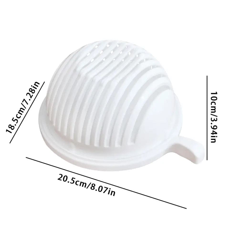 Salad Cutter Bowl, Snap Salad Cutter Bowl, Multifunctional Fast Strainer Salad Cutter Bowl, Household Fruit Salad Bowl, Button Style Salad Cutting Bowl, Strainer Fresh Salad Slicer Bowl, Magical Salad Maker