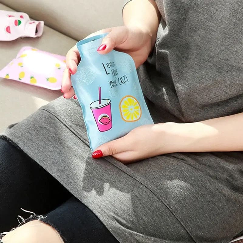 Cartoon Hot Water Bottle, Water Injection Storage Bag, Portable Hot Water Bag, Refillable Heat Water Pouch, Hand Feet Warmer Injection Warming Pouch, Pocket Hot Water Bottle, Explosion Proof Hot Water Bottle, Warmer Water Injection Storage Bag Tools