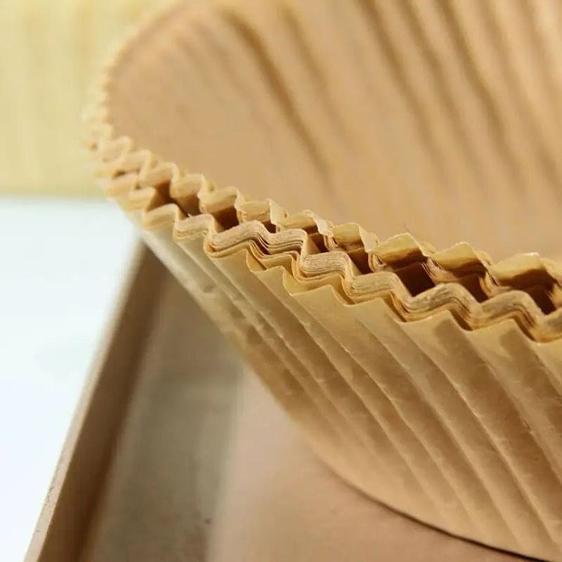 50 Pcs Air Fryer Plates, Kitchen Baking Greaseproof Paper, Oil Absorbing Paper for Household, Barbecue Plate Food Oven Kitchen Pan Pad, Non-Stick Unbleached Air Fryer Parchment Paper Liner, Disposable Parchment Paper Set