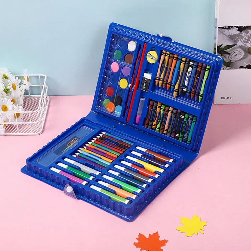 Kids Art Box, 68 Pcs Coloring Kit For Boys And Girl, Children Art Painting Set, Multi Color Children's Watercolor Pen Painting Set, Educational Learning Painting Stationery, Elementary School Art Tools,
