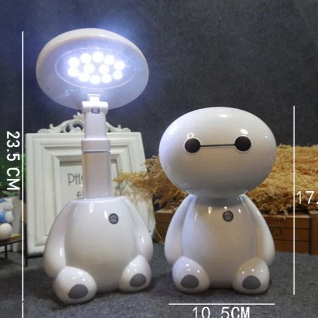 Baymax Desk Lamp, Desktop Study Light Table Lamp, Rechargeable Learning Table Lamp, Children Creative Folding Night Light, Eye Protection Saving Energy Desk Lamp, Cute Cartoon Desk Lamp, Multifunctional Emergency Light